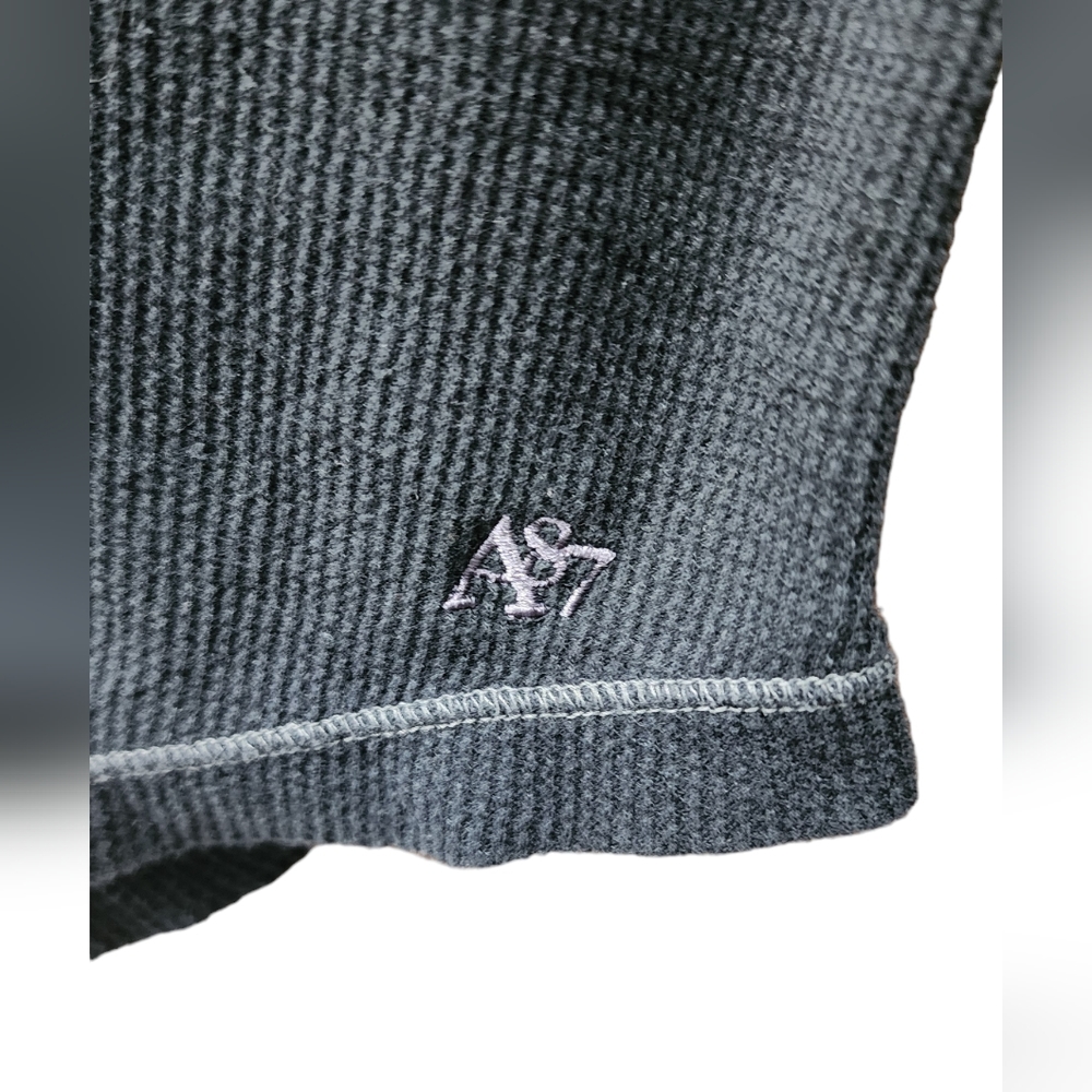 Aeropostale Stretch | long sleeve shirt | woman's XL | navy blue | Y2K | Preppy - Picture 5 of 5